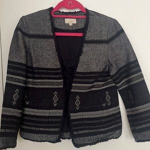 Loft navy tweed blazer